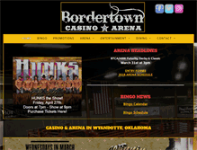 Tablet Screenshot of bordertowncasino.com